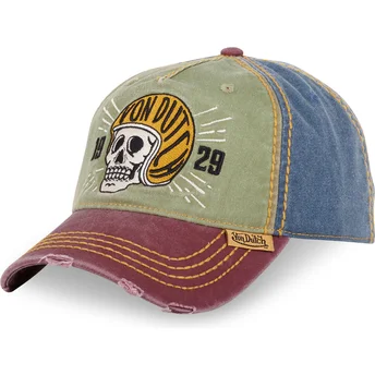 Petten gebogen meerkleurig verstelbaar RETRO03 van Von Dutch