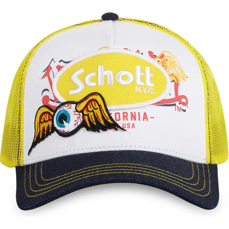 petten-gebogen-geel-snapback-patch-van-von-dutch