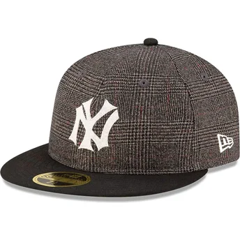Petten plat zwart fitted 59FIFTY Day Retro Crown van New York Yankees MLB van New Era