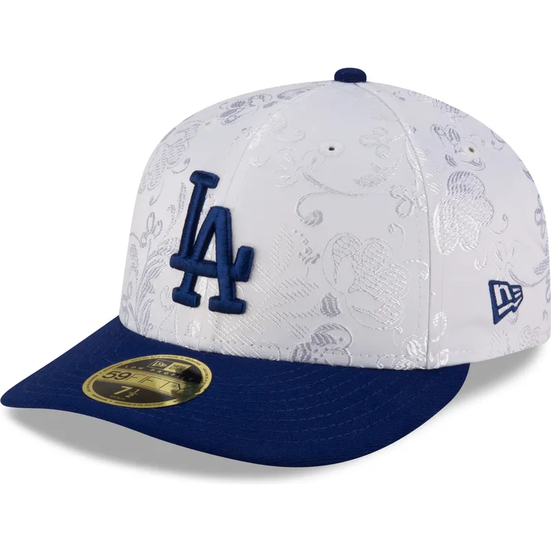 petten-plat-blauw-fitted-59fifty-day-low-profile-van-los-angeles-dodgers-mlb-van-new-era