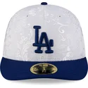 petten-plat-blauw-fitted-59fifty-day-low-profile-van-los-angeles-dodgers-mlb-van-new-era