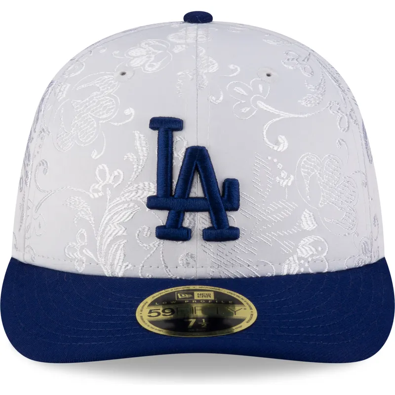 petten-plat-blauw-fitted-59fifty-day-low-profile-van-los-angeles-dodgers-mlb-van-new-era