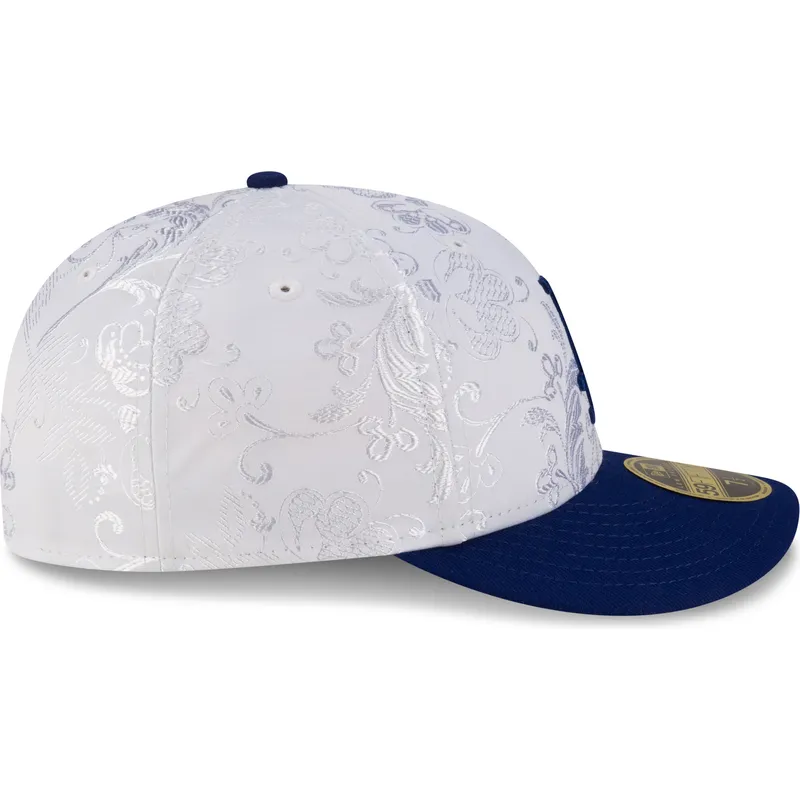 petten-plat-blauw-fitted-59fifty-day-low-profile-van-los-angeles-dodgers-mlb-van-new-era