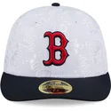 petten-plat-marineblauw-fitted-59fifty-day-low-profile-van-boston-red-sox-mlb-van-new-era