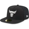 petten-plat-zwart-fitted-59fifty-day-a-frame-van-chicago-bulls-nba-van-new-era