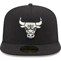 petten-plat-zwart-fitted-59fifty-day-a-frame-van-chicago-bulls-nba-van-new-era