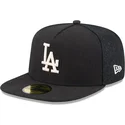 petten-plat-zwart-fitted-59fifty-day-a-frame-van-los-angeles-dodgers-mlb-van-new-era