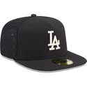 petten-plat-zwart-fitted-59fifty-day-a-frame-van-los-angeles-dodgers-mlb-van-new-era