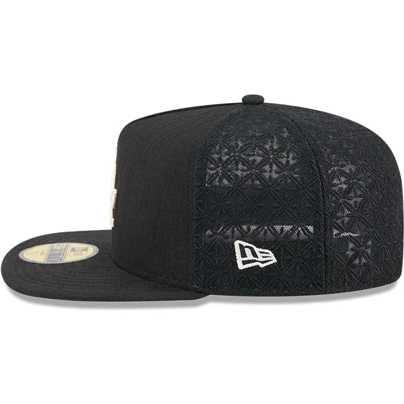 petten-plat-zwart-fitted-59fifty-day-a-frame-van-los-angeles-dodgers-mlb-van-new-era