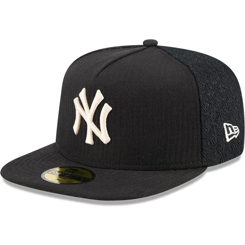 petten-plat-zwart-fitted-59fifty-day-a-frame-van-new-york-yankees-mlb-van-new-era