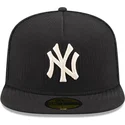 petten-plat-zwart-fitted-59fifty-day-a-frame-van-new-york-yankees-mlb-van-new-era