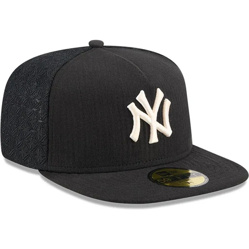 petten-plat-zwart-fitted-59fifty-day-a-frame-van-new-york-yankees-mlb-van-new-era