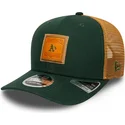 petten-gebogen-groen-snapback-9seventy-stretch-snap-debossed-van-oakland-athletics-mlb-van-new-era