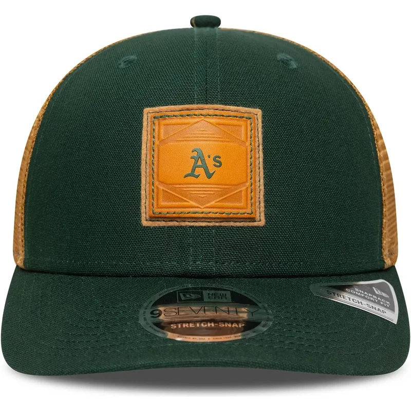 petten-gebogen-groen-snapback-9seventy-stretch-snap-debossed-van-oakland-athletics-mlb-van-new-era