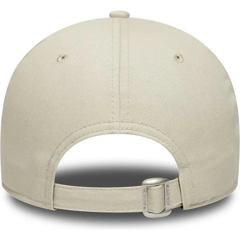 petten-gebogen-beige-verstelbaar-9forty-contrast-patch-van-los-angeles-lakers-nba-van-new-era