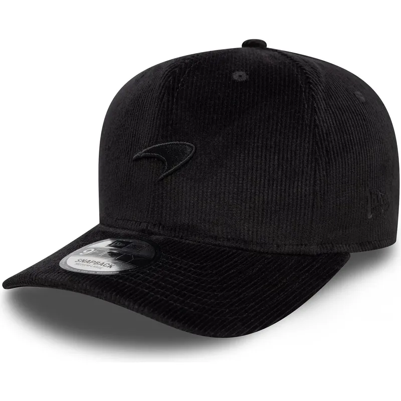 petten-gebogen-zwart-snapback-9fifty-cord-precurved-van-mclaren-racing-formula-1-van-new-era