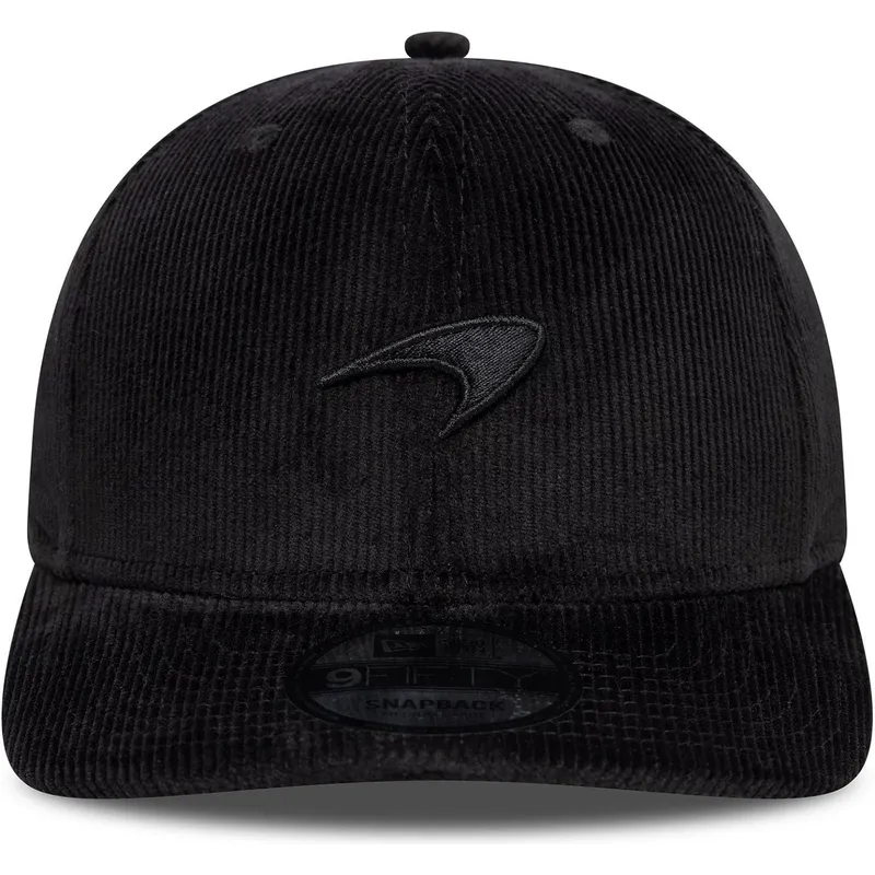petten-gebogen-zwart-snapback-9fifty-cord-precurved-van-mclaren-racing-formula-1-van-new-era