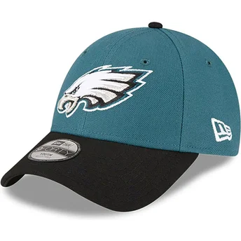 Petten gebogen groen verstelbaar voor kinderen 9FORTY The League van Philadelphia Eagles NFL van New Era