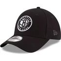 petten-gebogen-zwart-verstelbaar-voor-kinderen-9forty-the-league-van-brooklyn-nets-nba-van-new-era