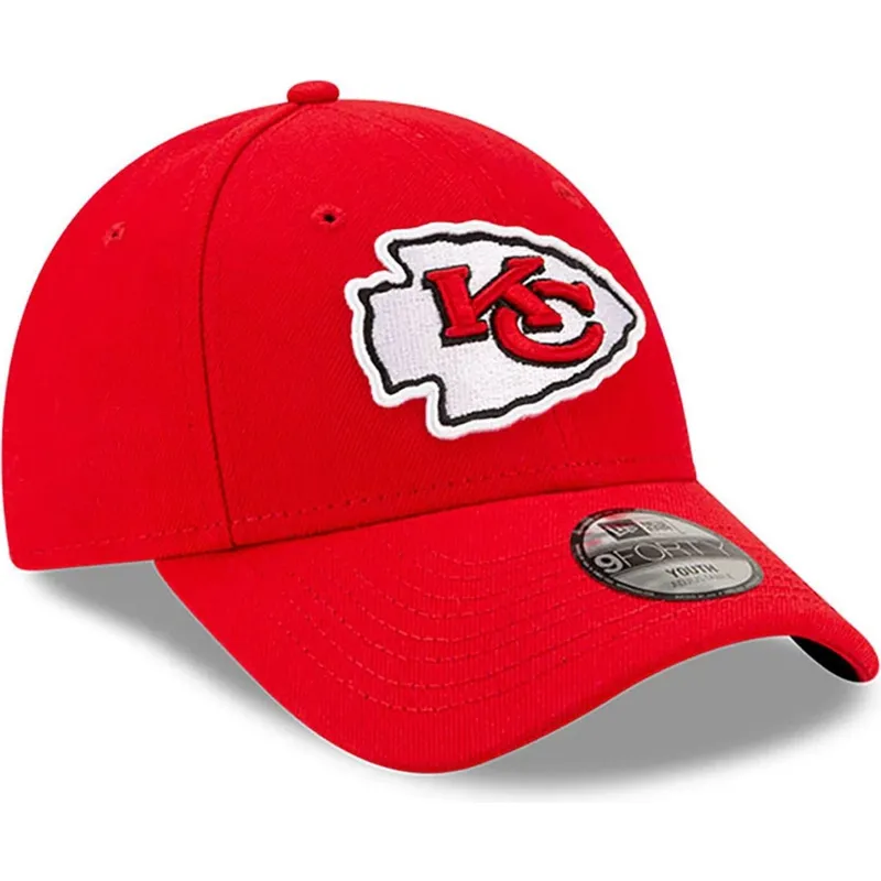 petten-gebogen-rood-verstelbaar-voor-kinderen-9forty-the-league-van-kansas-city-chiefs-nfl-van-new-era