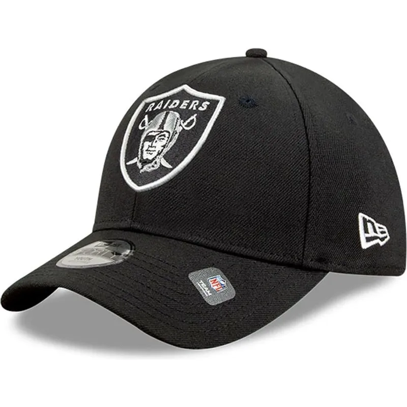 petten-gebogen-zwart-verstelbaar-voor-kinderen-9forty-the-league-van-las-vegas-raiders-nfl-van-new-era