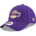 petten-gebogen-paars-verstelbaar-voor-kinderen-9forty-the-league-van-los-angeles-lakers-nba-van-new-era