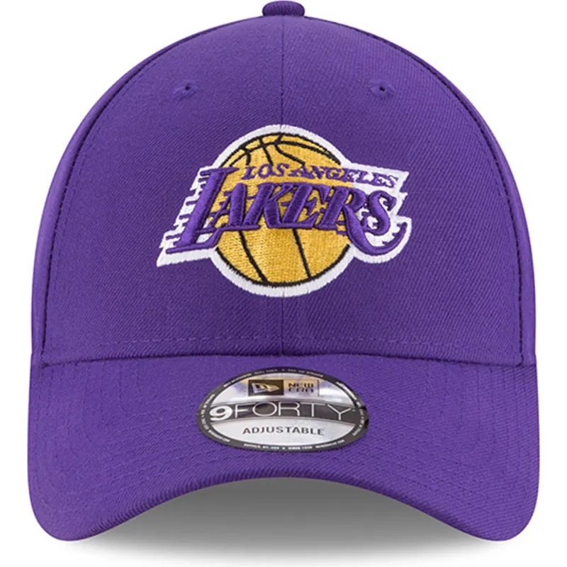 petten-gebogen-paars-verstelbaar-voor-kinderen-9forty-the-league-van-los-angeles-lakers-nba-van-new-era