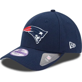 Petten gebogen marineblauw verstelbaar voor kinderen 9FORTY The League van New England Patriots NFL van New Era