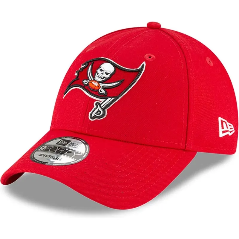 petten-gebogen-rood-verstelbaar-voor-kinderen-9forty-the-league-van-tampa-bay-buccaneers-nfl-van-new-era