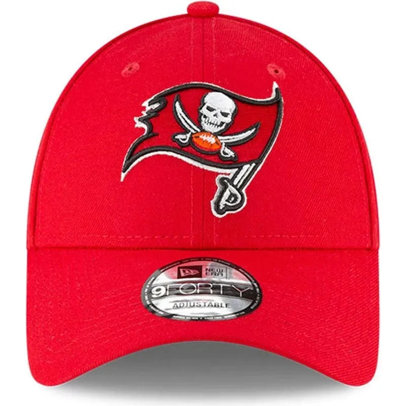 petten-gebogen-rood-verstelbaar-voor-kinderen-9forty-the-league-van-tampa-bay-buccaneers-nfl-van-new-era