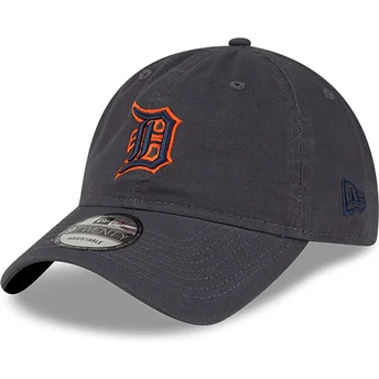 Petten gebogen grijs verstelbaar 9TWENTY Core Classic van Detroit Tigers MLB van New Era