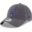 petten-gebogen-grijs-verstelbaar-9twenty-core-classic-van-los-angeles-dodgers-mlb-van-new-era