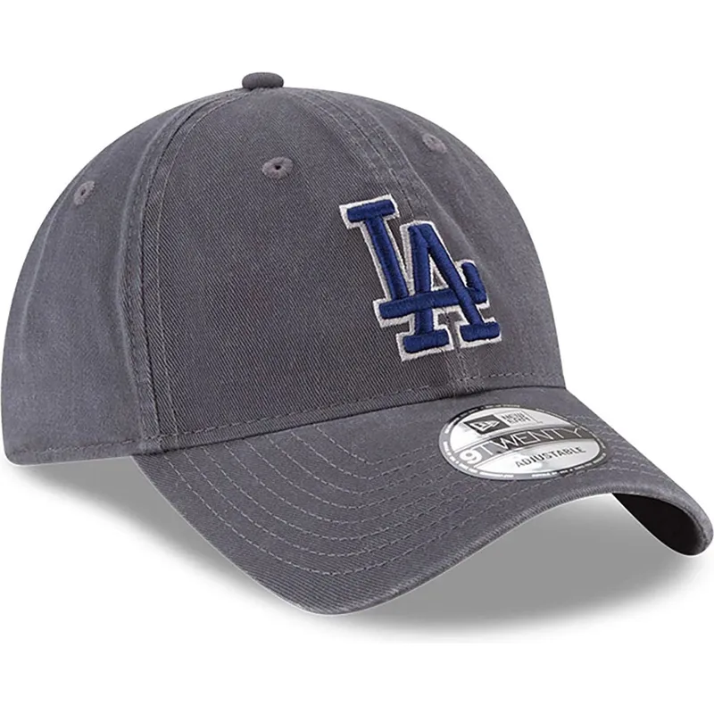 petten-gebogen-grijs-verstelbaar-9twenty-core-classic-van-los-angeles-dodgers-mlb-van-new-era