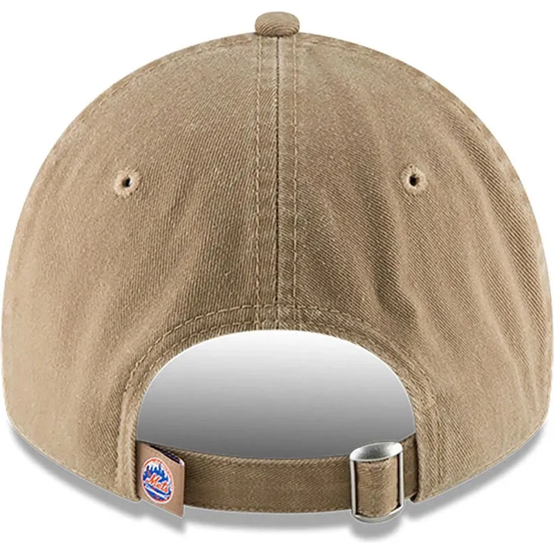 petten-gebogen-beige-verstelbaar-9twenty-core-classic-van-new-york-mets-mlb-van-new-era