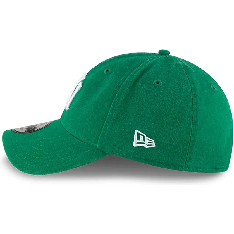 petten-gebogen-groen-verstelbaar-9twenty-core-classic-van-new-york-yankees-mlb-van-new-era