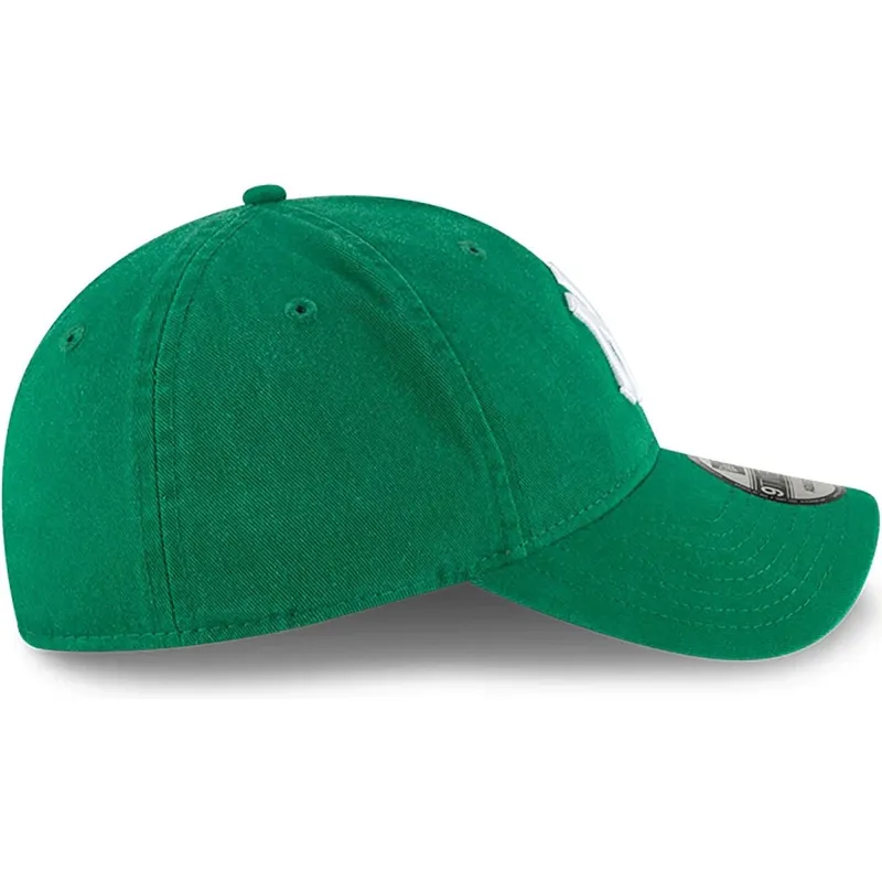 petten-gebogen-groen-verstelbaar-9twenty-core-classic-van-new-york-yankees-mlb-van-new-era