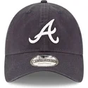 petten-gebogen-marineblauw-verstelbaar-9twenty-core-classic-van-atlanta-braves-mlb-van-new-era
