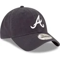 petten-gebogen-marineblauw-verstelbaar-9twenty-core-classic-van-atlanta-braves-mlb-van-new-era