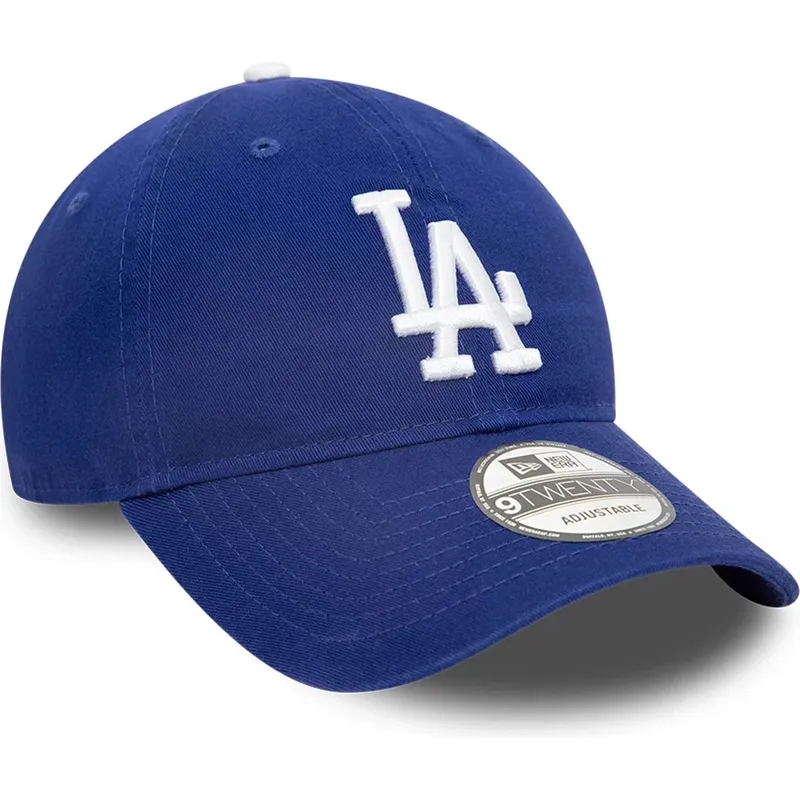 petten-gebogen-blauw-verstelbaar-9twenty-core-classic-van-los-angeles-dodgers-mlb-van-new-era