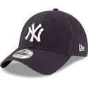 petten-gebogen-marineblauw-verstelbaar-9twenty-core-classic-van-new-york-yankees-mlb-van-new-era