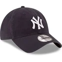 petten-gebogen-marineblauw-verstelbaar-9twenty-core-classic-van-new-york-yankees-mlb-van-new-era