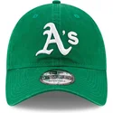 petten-gebogen-groen-verstelbaar-9twenty-core-classic-van-oakland-athletics-mlb-van-new-era