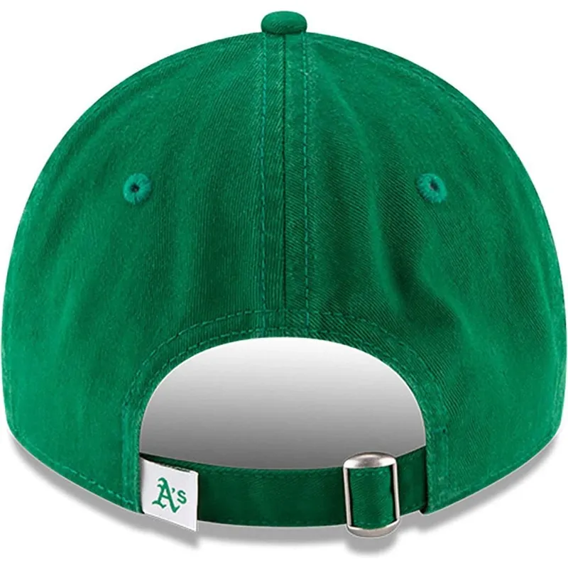 petten-gebogen-groen-verstelbaar-9twenty-core-classic-van-oakland-athletics-mlb-van-new-era