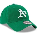 petten-gebogen-groen-verstelbaar-9twenty-core-classic-van-oakland-athletics-mlb-van-new-era