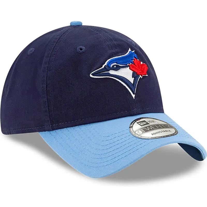 petten-gebogen-marineblauw-verstelbaar-9twenty-core-classic-van-toronto-blue-jays-mlb-van-new-era