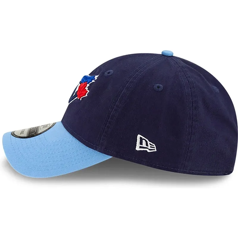 petten-gebogen-marineblauw-verstelbaar-9twenty-core-classic-van-toronto-blue-jays-mlb-van-new-era