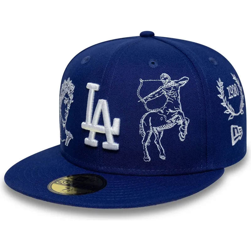 petten-plat-blauw-fitted-59fifty-mythical-van-los-angeles-dodgers-mlb-van-new-era