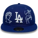 petten-plat-blauw-fitted-59fifty-mythical-van-los-angeles-dodgers-mlb-van-new-era