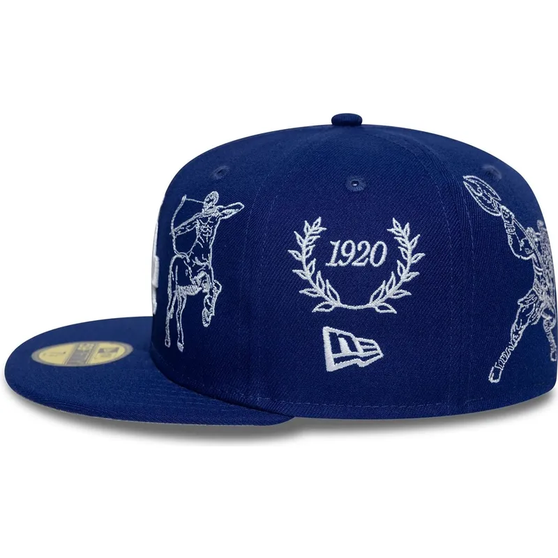 petten-plat-blauw-fitted-59fifty-mythical-van-los-angeles-dodgers-mlb-van-new-era
