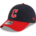 petten-gebogen-marineblauw-verstelbaar-9forty-the-league-van-cleveland-guardians-mlb-van-new-era